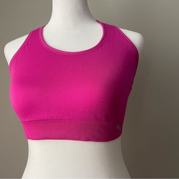 Puma Pink Sports Bra - Picture 1 of 7
